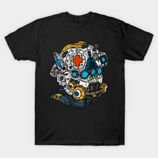 cool medic helmet. armored nurse. T-Shirt